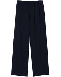 Sandro - Elasticated-Waistband Straight-Leg Trousers - Lyst