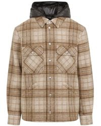 Moncler - Nyvalin Check-Pattern Hooded Down Jacket - Lyst