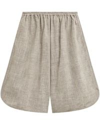 Frankie Shop - Short Élastiqué À Ourlet Incurvé - Lyst
