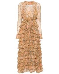 Zimmermann - Valiant Ruffle Wrap Dress - Lyst