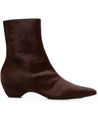 KHAITE - Sybil Wedge-Heel Ankle Boots - Lyst