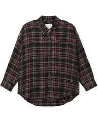 R13 - Plaid-Check Cotton Shirt - Lyst