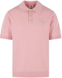 CASABLANCA - Logo-Detail Polo Shirt - Lyst