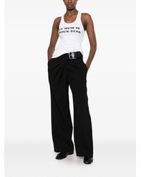 Stella McCartney - Slogan-Print Racerback Tank Top - Lyst