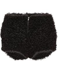 Pushbutton - Shorts Aus Faux Fur - Lyst