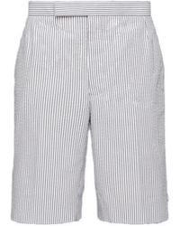 Thom Browne - Classic Seersucker Backstrap Shorts - Lyst