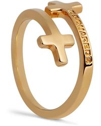 DSquared² - Cross-design Brass Ring - Lyst