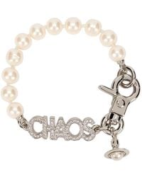 Vivienne Westwood - Orb-Pendant Faux-Pearl Bracelets - Lyst