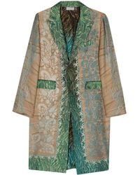 Pierre Louis Mascia - Floral Silk Midi Coat - Lyst