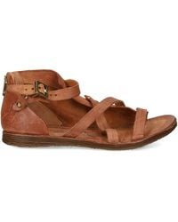 A.s.98 - Ralph Buckle-Strappy Sandals - Lyst
