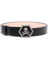 Philipp Plein - Skull-Motif Leather Belt - Lyst