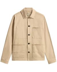 Woolrich - Chore Garment-Dyed Cotton Overshirt - Lyst