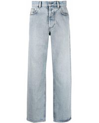 DIESEL - Gerade Jeans mit Logo-Patch - Lyst