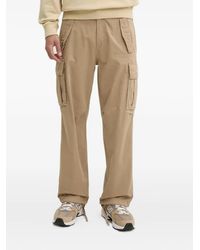 HUGO - Herringbone Cargo Straight-Leg Trousers - Lyst