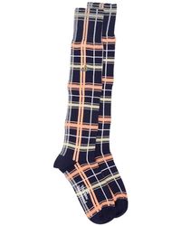 Vivienne Westwood - Check Orb-Embroidered Socks - Lyst