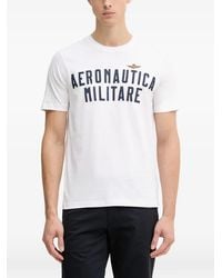 Aeronautica Militare - Logo-Print T-Shirt - Lyst
