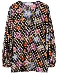 Borgo De Nor - Stellan Floral-Print Blouse - Lyst