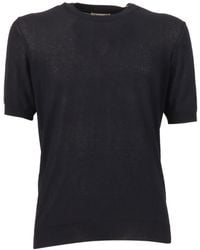 Kangra - Fine-Knit Short-Sleeve T-Shirt - Lyst