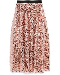 Blanca Vita - Jupe Ornée De Sequins À Coupe Mi-Longue - Lyst