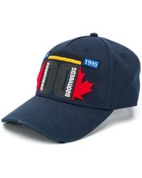 DSquared² Cappello da baseball Canada con ricamo - Blu