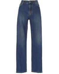 Giada Benincasa - Embroidered-Detail Jeans - Lyst
