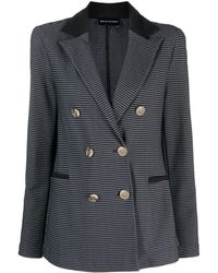 Emporio Armani - Double-breasted Blazer Jacket - Lyst