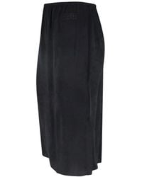MM6 by Maison Margiela - Logo-Print Midi Skirt - Lyst