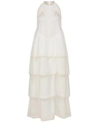 Lug Von Siga - Hermess Tiered Lace-Trim Dress - Lyst