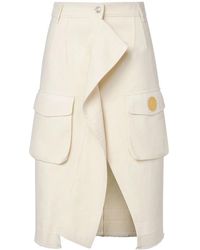 Moschino - Asymmetric Cargo Denim Skirt - Lyst
