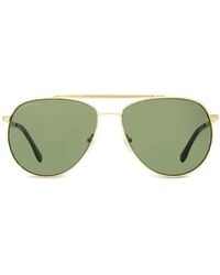 Lacoste - Occhiali Da Sole Con Montatura Stile Pilota - Lyst