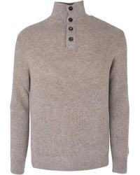 Agnona - Button Turtle Neck Jumper - Lyst