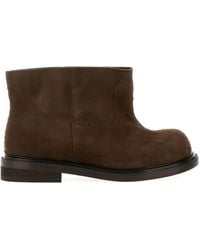 Moschino - Suede Round-Toe Boots - Lyst