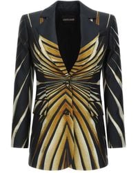 Roberto Cavalli - Ray Of-Print Tailored Blazer - Lyst