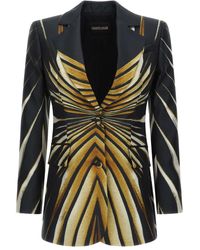 Roberto Cavalli - ゼブラプリント テーラードジャケット - Lyst