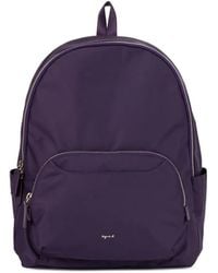 agnès b. - Zipped Front Pocket Backpack - Lyst