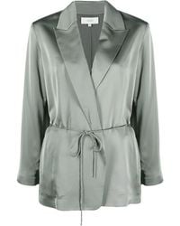 Vince - V-Neck Double-Breasted Blazer - Lyst