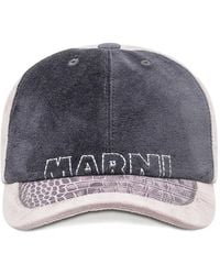 Marni - Baseballkappe Mit Logo-Stickerei - Lyst