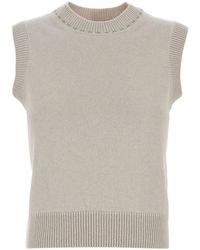 Fendi - Geribbelde Top - Lyst