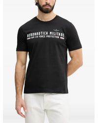 Aeronautica Militare - Logo-Print T-Shirt - Lyst