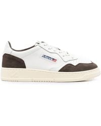 Autry - Leather Sneakers With Medalist Inserts - Lyst