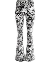 Alice + Olivia - Stacey Zebra-print Flared Jeans - Lyst