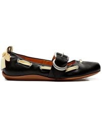 LILI CURIA - Sylvie Buckle-Fastening Ballet Flats - Lyst