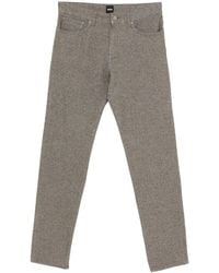 BOSS - Logo-Button Trousers - Lyst