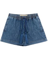 Valentino Garavani - Denim Chambray Shorts - Lyst