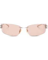 Balenciaga - Gossip Rimless Logo Sunglasses - Lyst