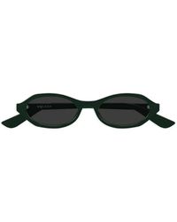 McQueen - Oval-Frame Sunglasses - Lyst
