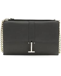 Tom Ford - T Twist Pebbled Leather Clutch Bag - Lyst
