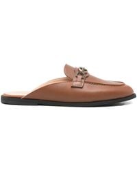 Pinko - Mules À Chaîne Logo - Lyst