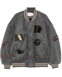 Feng Chen Wang - Chaqueta Bómber Con Detalle De Parche - Lyst