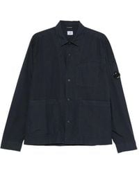 C.P. Company - Lens-Detail Button-Up Shirt - Lyst